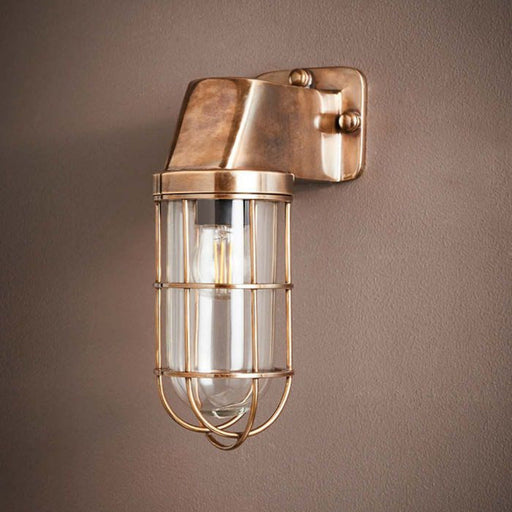 Buy Exterior Wall Lights Australia Royal London Outdoor Wall Light Antique Brass - ELPIM50401AB