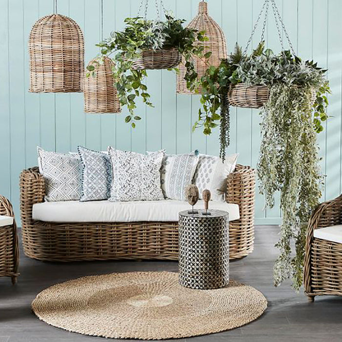 Buy Pendant Lights Australia Rattan Bell 1 Light Pendant Large - ELPYRR7600NA