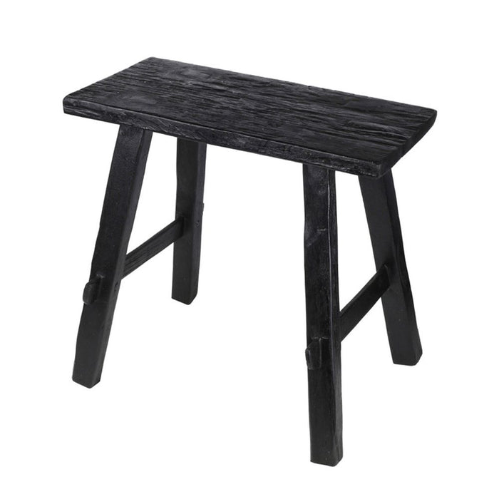 Small Teak Wood Bench Black - RHRA08BK