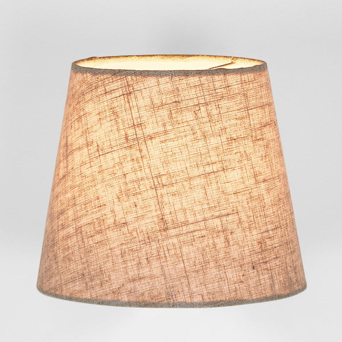 Buy Lamp Shades Australia XXS Taper Lamp Shade (7x5x6 H) - Dark Natural Linen - Linen Lamp Shade - ELSZ756NLEU