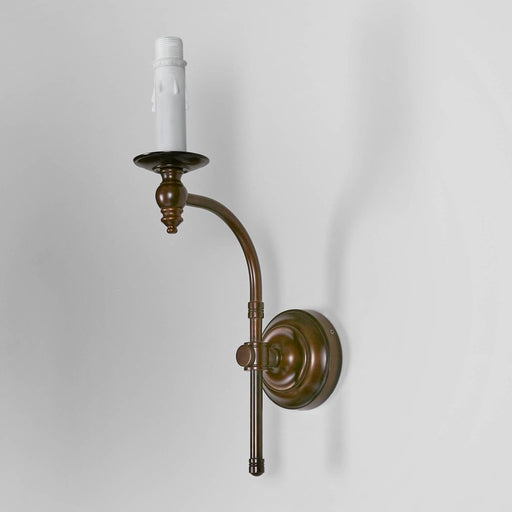 Buy Wall Sconce Australia Soho Curved 1 Light Sconce Base Bronze - ELPIM50002FLBR