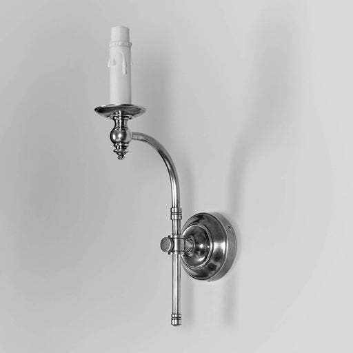 Buy Wall Sconce Australia Soho Curved 1 Light Sconce Base Shiny Nickel - ELPIM50002SN