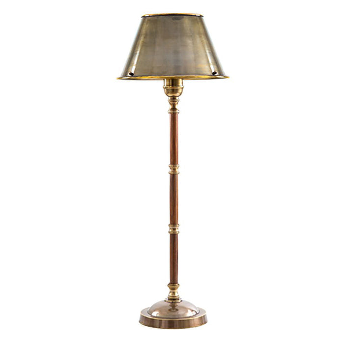 Buy Table Lamps Australia Delaware Table Lamp Antique Brass And Dark Wood - ELPIM58470AB