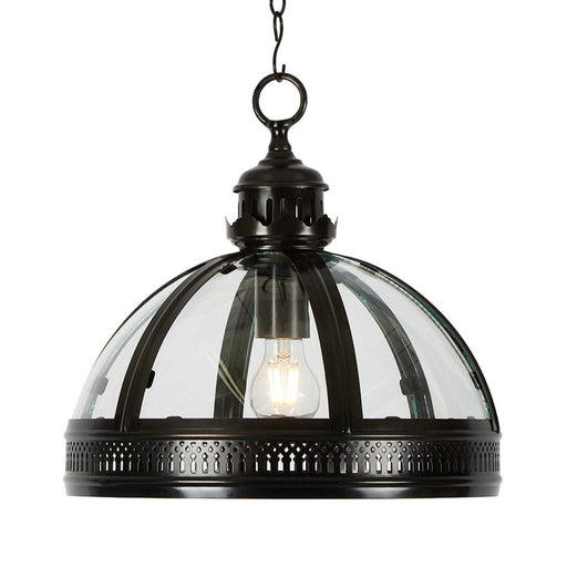 Buy Pendant Lights Australia Winston 1 Light Pendant Black Medium - ELCITFR3790BK