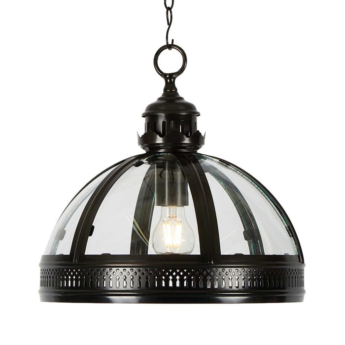 Buy Pendant Lights Australia Winston 1 Light Pendant Black Medium - ELCITFR3790BK