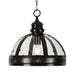 Buy Pendant Lights Australia Winston 1 Light Pendant Black Medium - ELCITFR3790BK