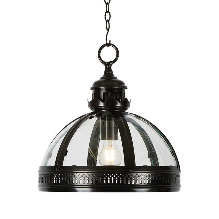 Buy Pendant Lights Australia Winston 1 Light Pendant Black Small - ELCITFR4482BK