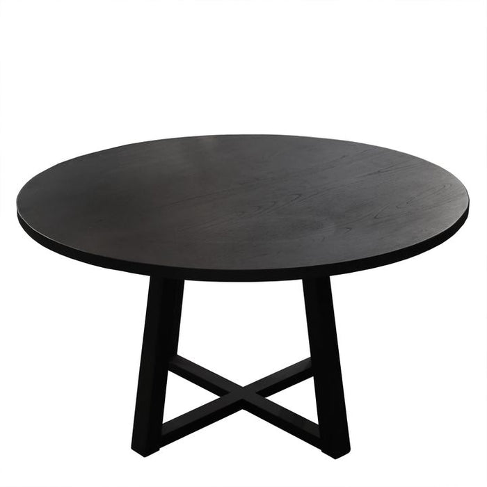 Denver Oak Wood Dining Table Black - FUR660BL