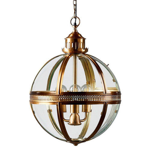 Buy Pendant Lights Australia Saxon 3 Light Pendant Large Antique Brass - ELCITWRT18LAB