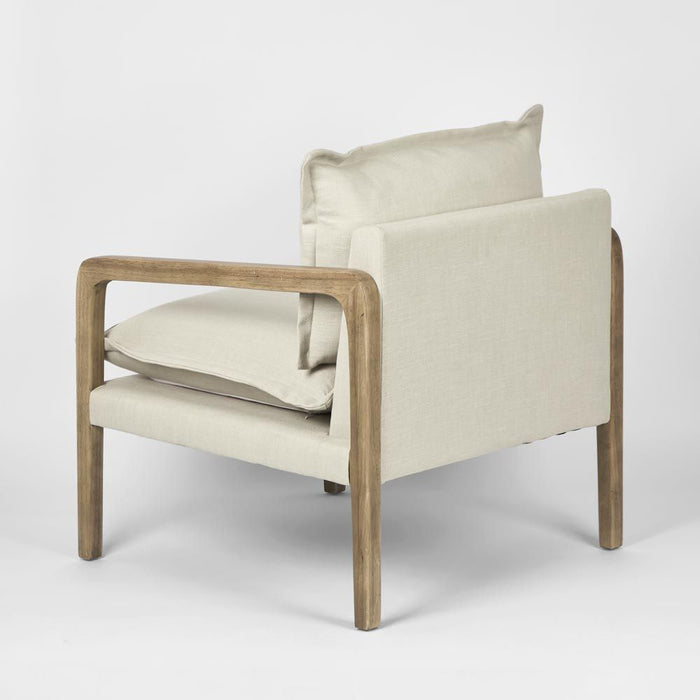 Coolum Armchair Natural & Cream - FUR0042