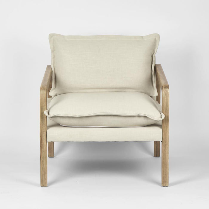 Coolum Armchair Natural & Cream - FUR0042