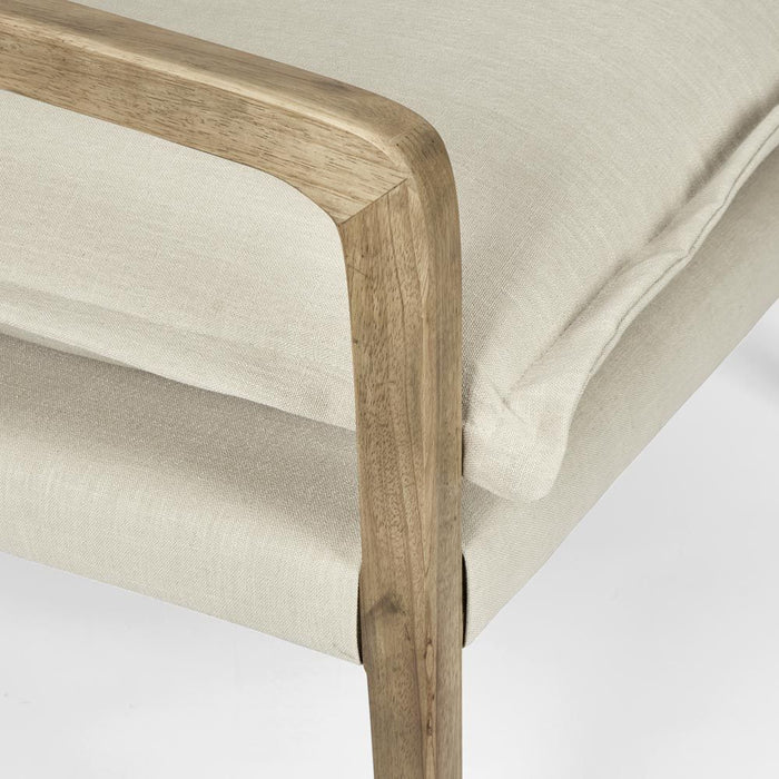 Coolum Armchair Natural & Cream - FUR0042