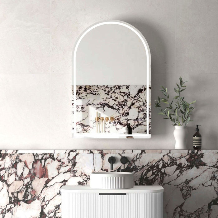 Archie LED Shaving Cabinet 60W 6000K Matte White - LED-ARSV9060