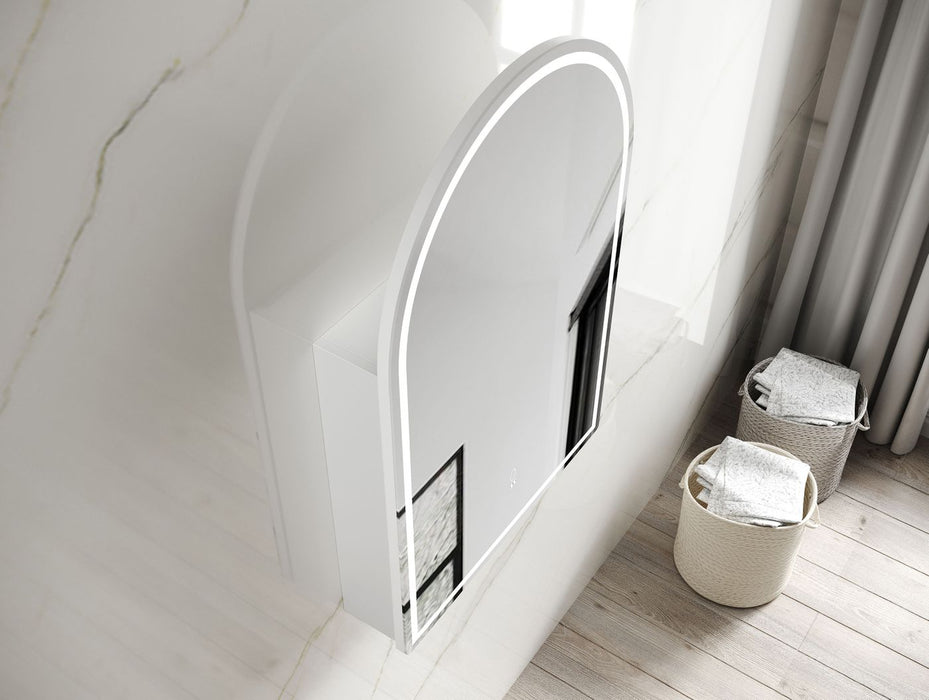 Archie LED Shaving Cabinet 60W 6000K Matte White - LED-ARSV9060