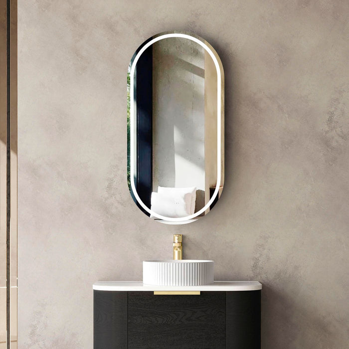 Noosa Plywood LED Mirror Black Oak - LED-SOV9045B