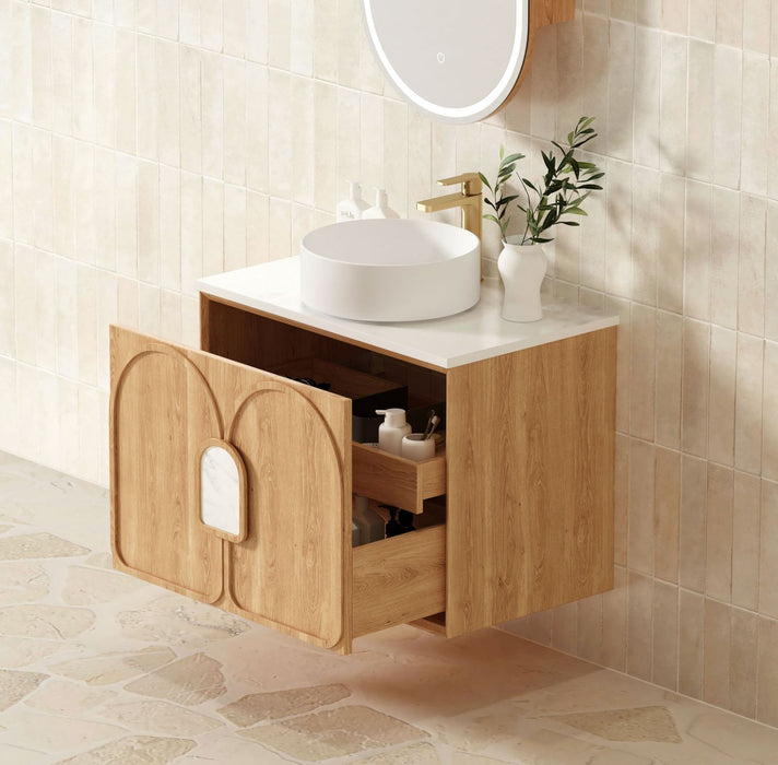 Laguna Wall Hung Vanity Natural Oak - LG600N