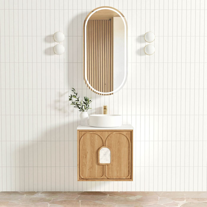 Laguna Wall Hung Vanity Natural Oak - LG600N