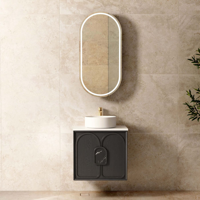 Laguna Wall Hung Vanity Black Oak - LG600B