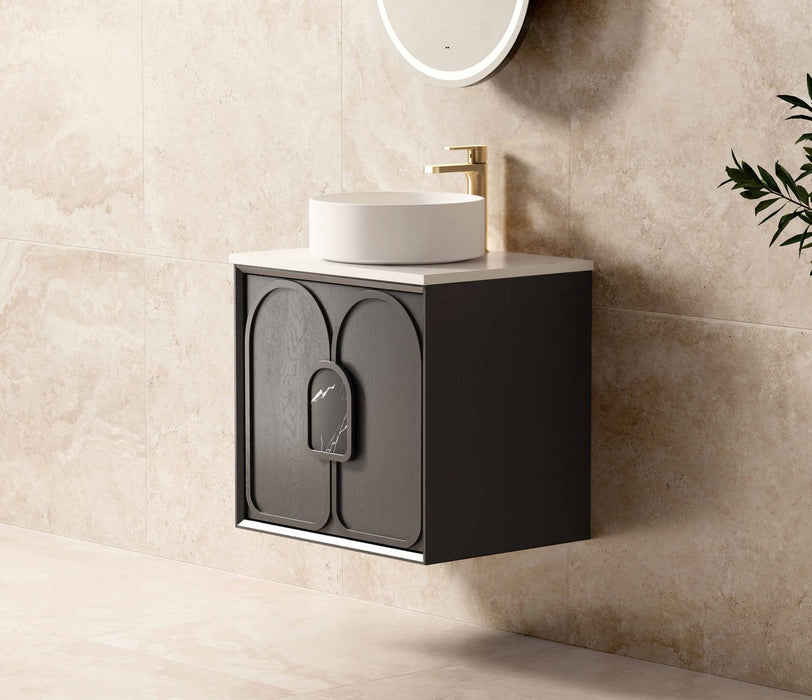 Laguna Wall Hung Vanity Black Oak - LG600B