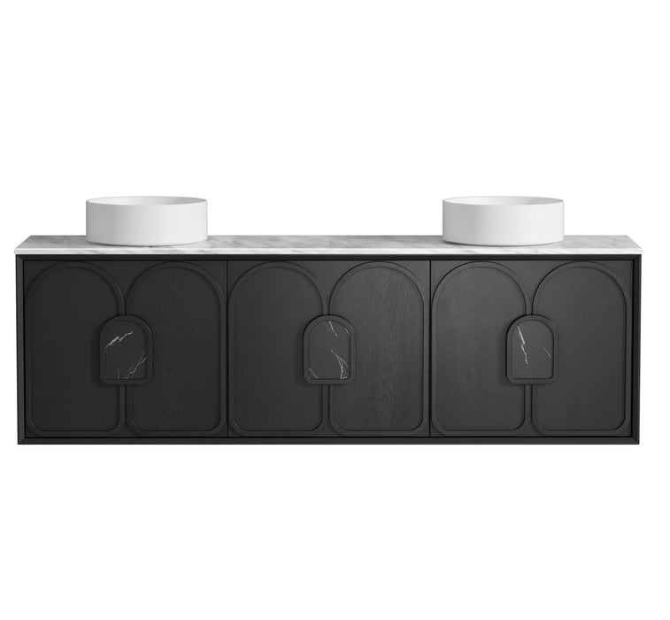 Laguna Wall Hung Vanity Black Oak - LG1800B