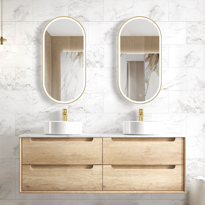 Byron Wall Hung Vanity Natural Oak - BY1500N