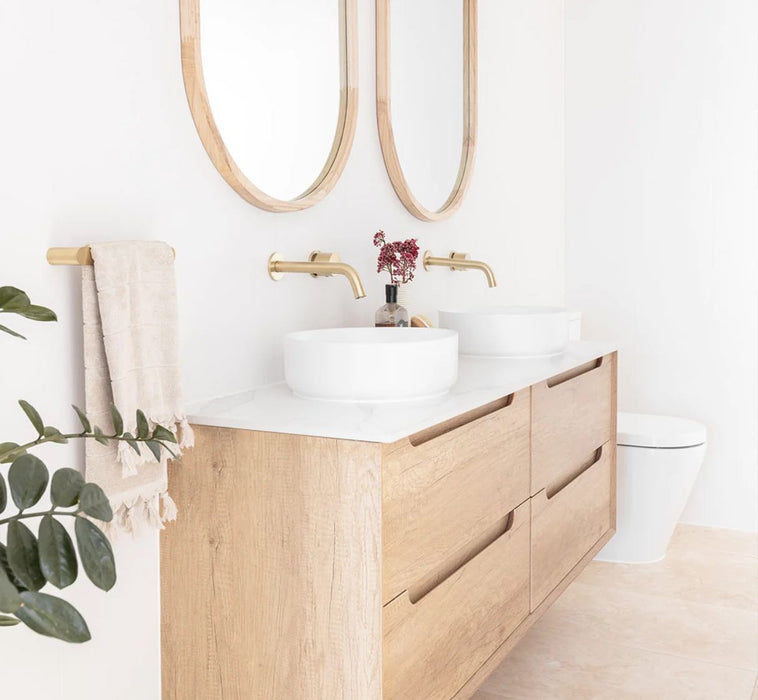 Byron Wall Hung Vanity Natural Oak - BY1500N