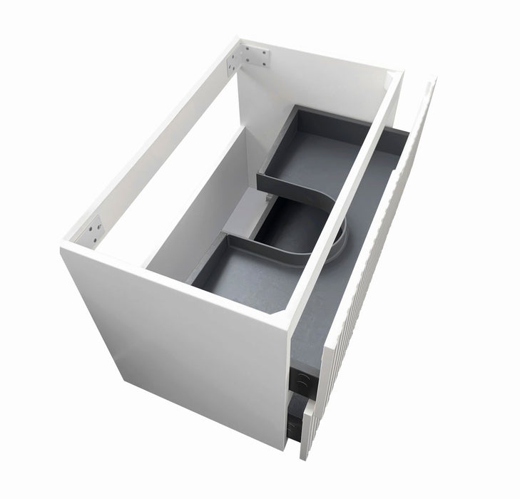 Noosa 750mm Wall Hung Vanity Satin White - NS750W