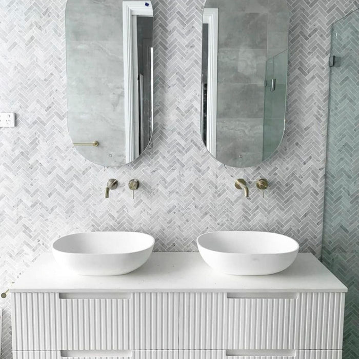 Noosa 1500mm Wall Hung Vanity Satin White - NS1500W