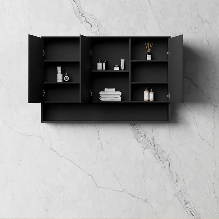 Marlo Plywood Shaving Cabinet Matte Black - MASV1200B