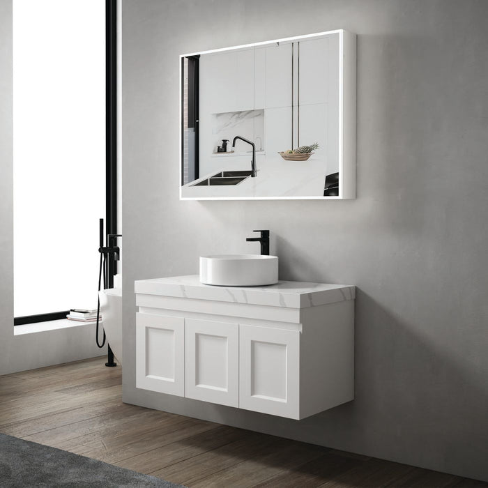 Moonlight LED Shaving Cabinet 40W 6000K Matte White - LED-PSV900