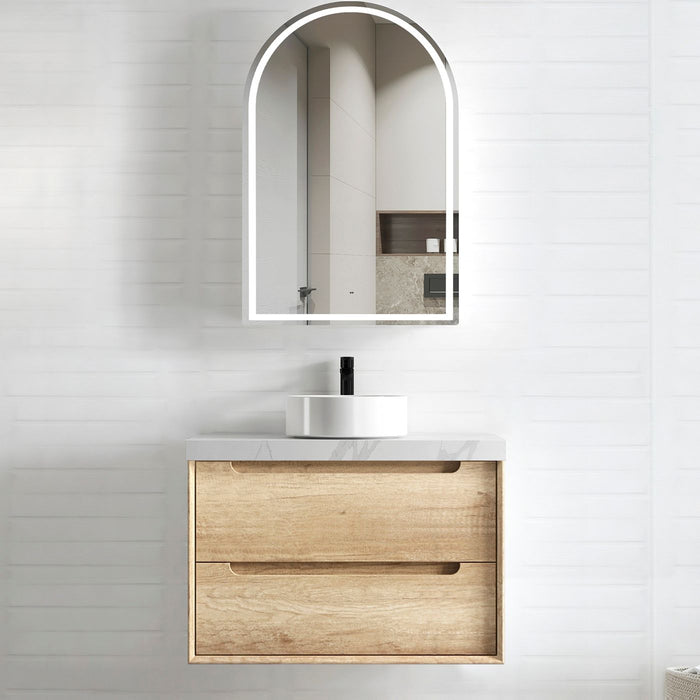 Byron Wall Hung Vanity Natural Oak - BY750N