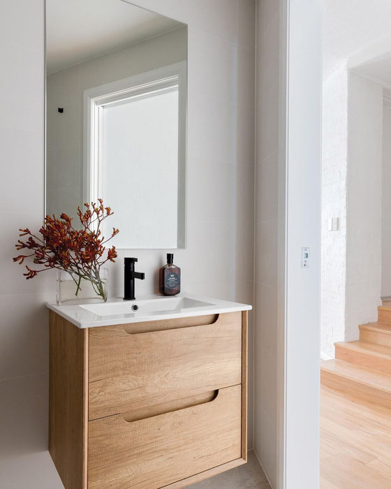 Byron Wall Hung Vanity Natural Oak - BY750N