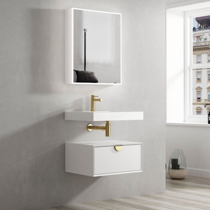 Moonlight 600mm Wall Hung Cabinet White - ML600W