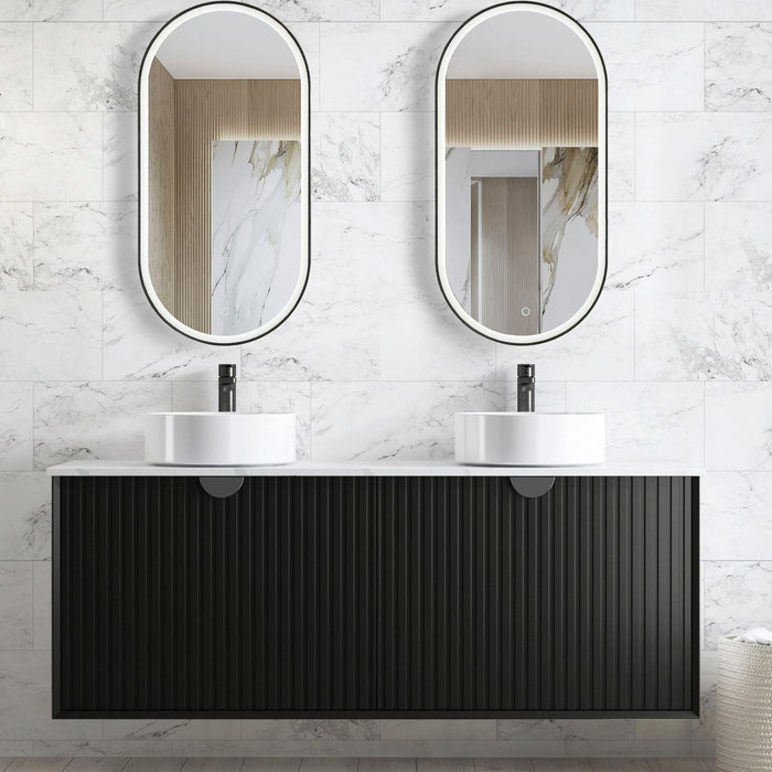 Marlo 1500mm Wall Hung Vanity Matte Black - MA1500B