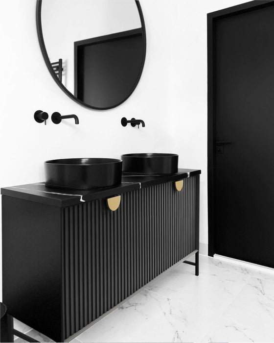 Marlo 1500mm Wall Hung Vanity Matte Black - MA1500B