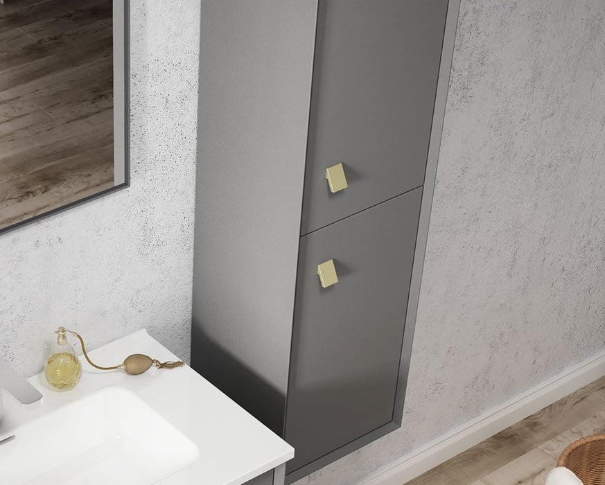 Boston Tall Boy Wall Hung Matte Grey - BSTBG