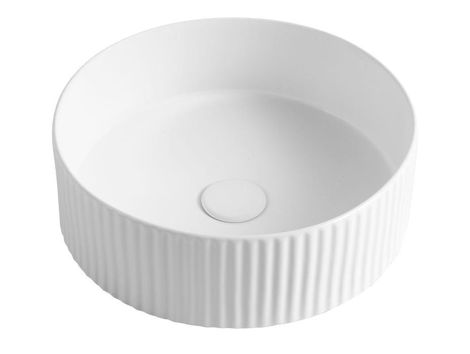 Marlo Round Above Counter Basin Matte White - OT4000MW