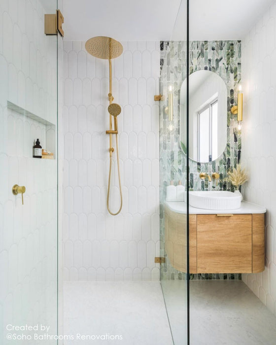 Bondi 750mm Wall Hung Curve Vanity Natural Oak - BO750N