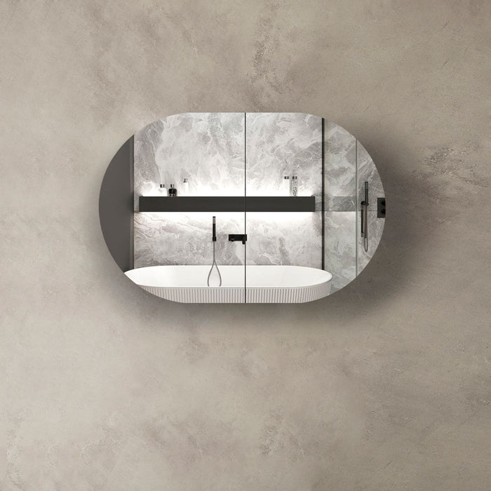 Bondi Wall Cabinet 900X600 Black Oak - BOSV9060B
