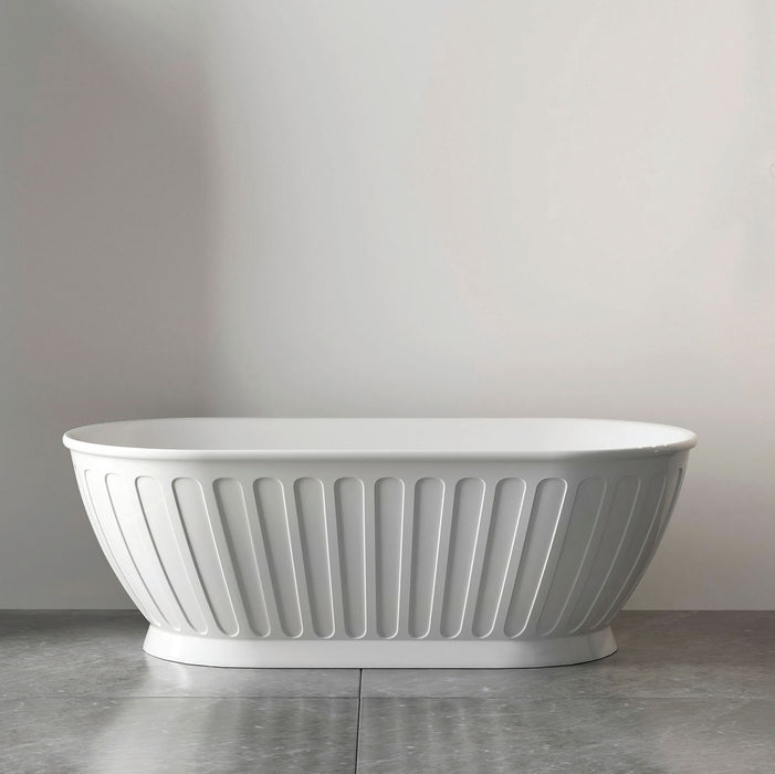 Kensington Acrylic Free Standing Bath Gloss White - AKBT-1500