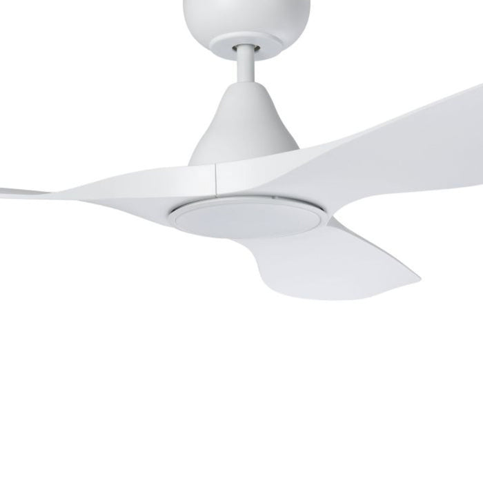 Buy DC Ceiling Fans With Light Australia Surf DC Ceiling Fan 48" Matt White LED Light Matt White - 20549701