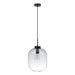 Buy Pendant Lights Australia Flaunt Pendant Light Black Metal Clear Glass - 22738