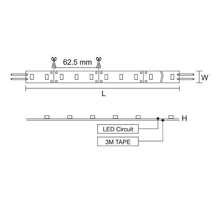 Buy LED Strip Lights Australia FLH2420 24V 20W Dimmable Flexi LED Strip Light 5 Meter 3000K IP20