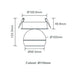 Buy Recessed LED Downlights Australia Moon Recessed LED Downlight Flood Black 3CCT - 22804