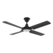 Buy DC Ceiling Fans With Light Australia Fresco DC Ceiling Fan 52" Black LED Light White - 60090