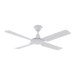 Buy DC Ceiling Fans With Light Australia Fresco DC Ceiling Fan 52" White LED Light White - 60091
