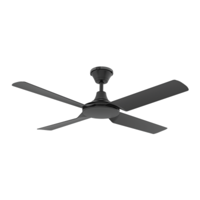 Buy DC Ceiling Fans Australia Fresco DC Ceiling Fan 52" Black ABS Polymer Blades - 60080
