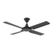 Buy DC Ceiling Fans Australia Fresco DC Ceiling Fan 52" Black ABS Polymer Blades - 60080