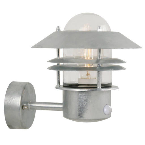 Buy Security Wall Lights Australia Blokhus 1 Light Wall Light With Sensor Galvanized - 25031031