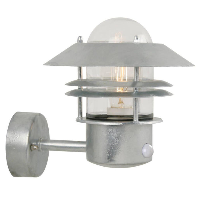 Buy Security Wall Lights Australia Blokhus 1 Light Wall Light With Sensor Galvanized - 25031031